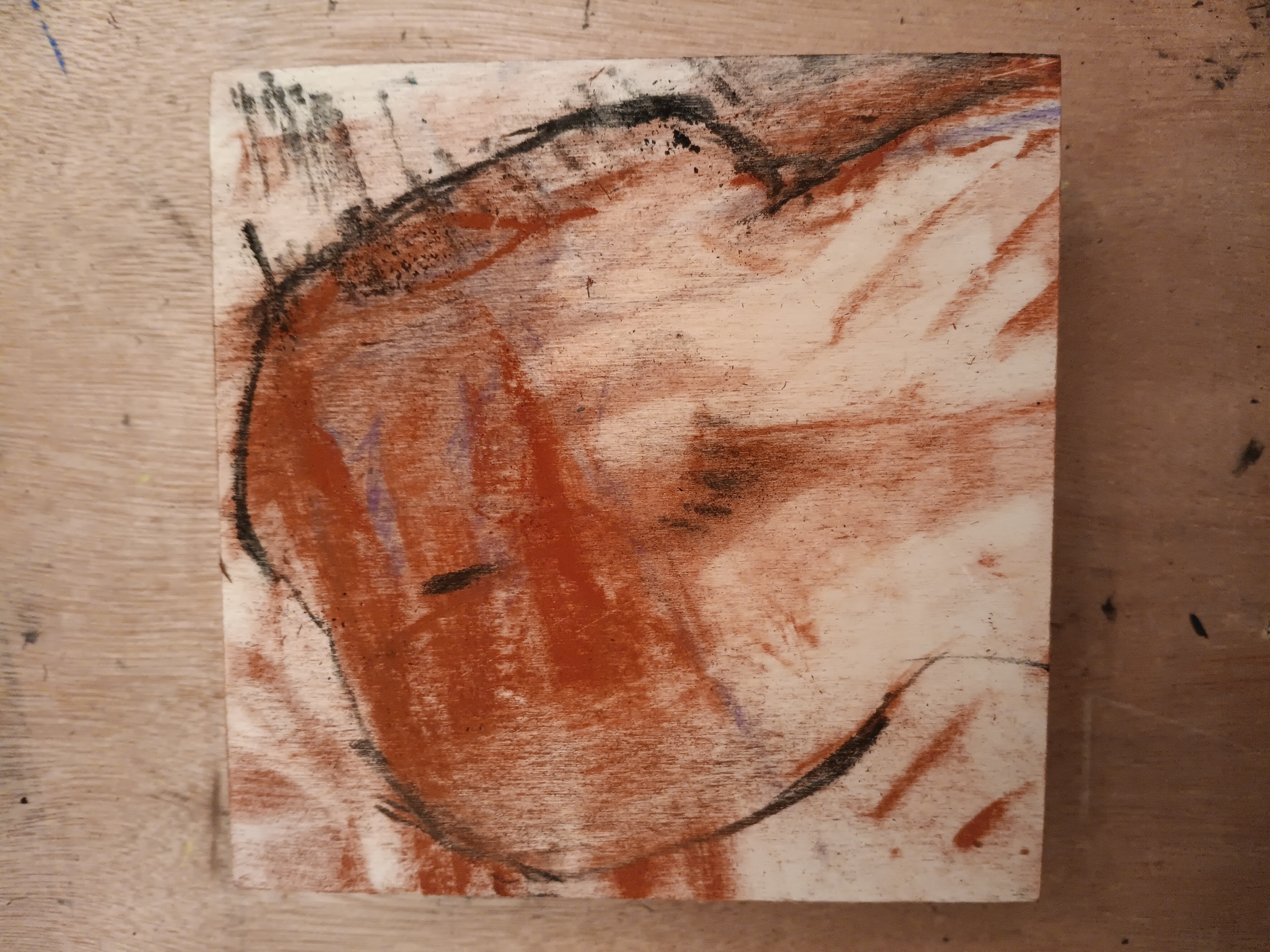 Charcoal and chalk