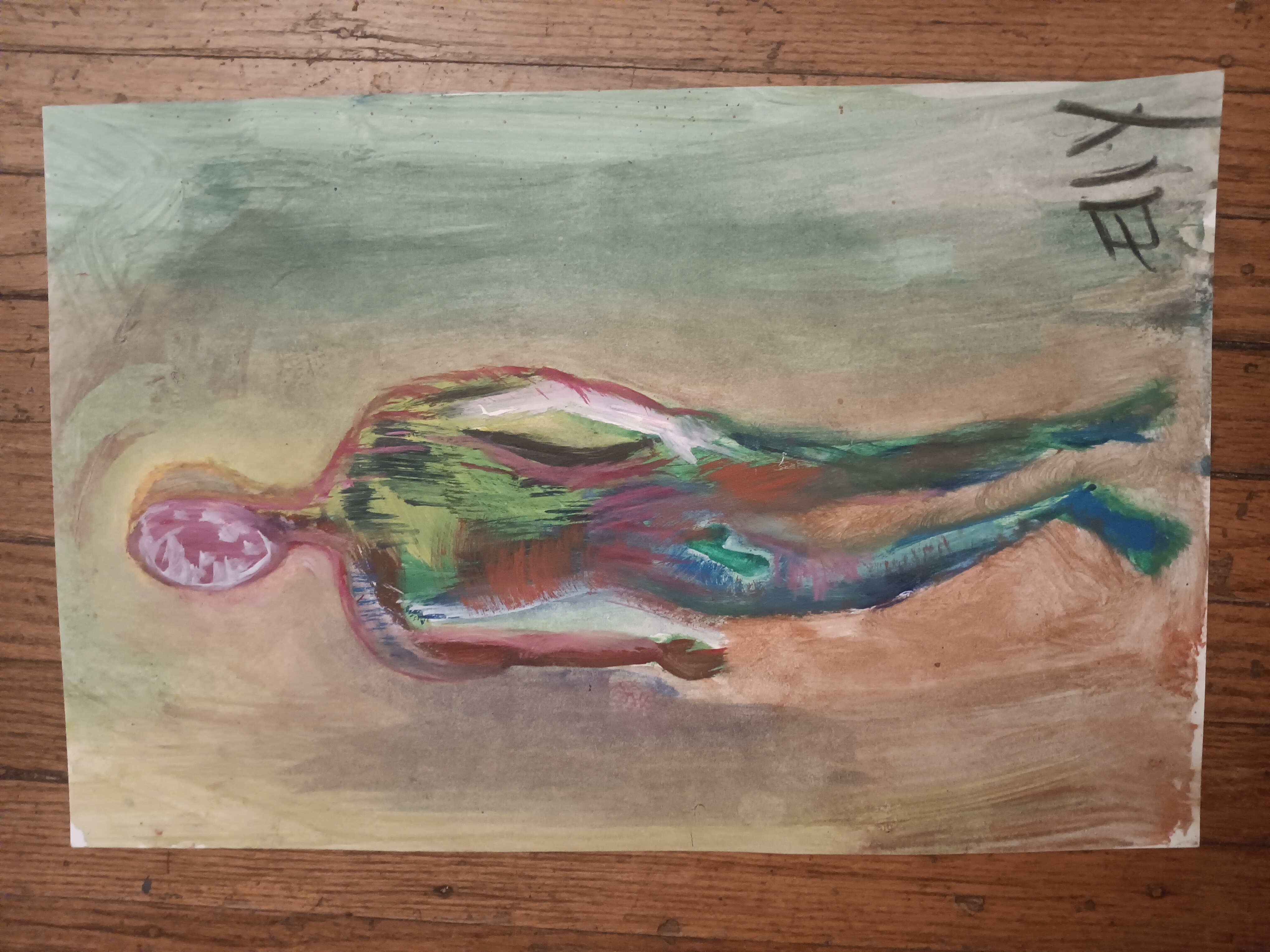 Oil on paper