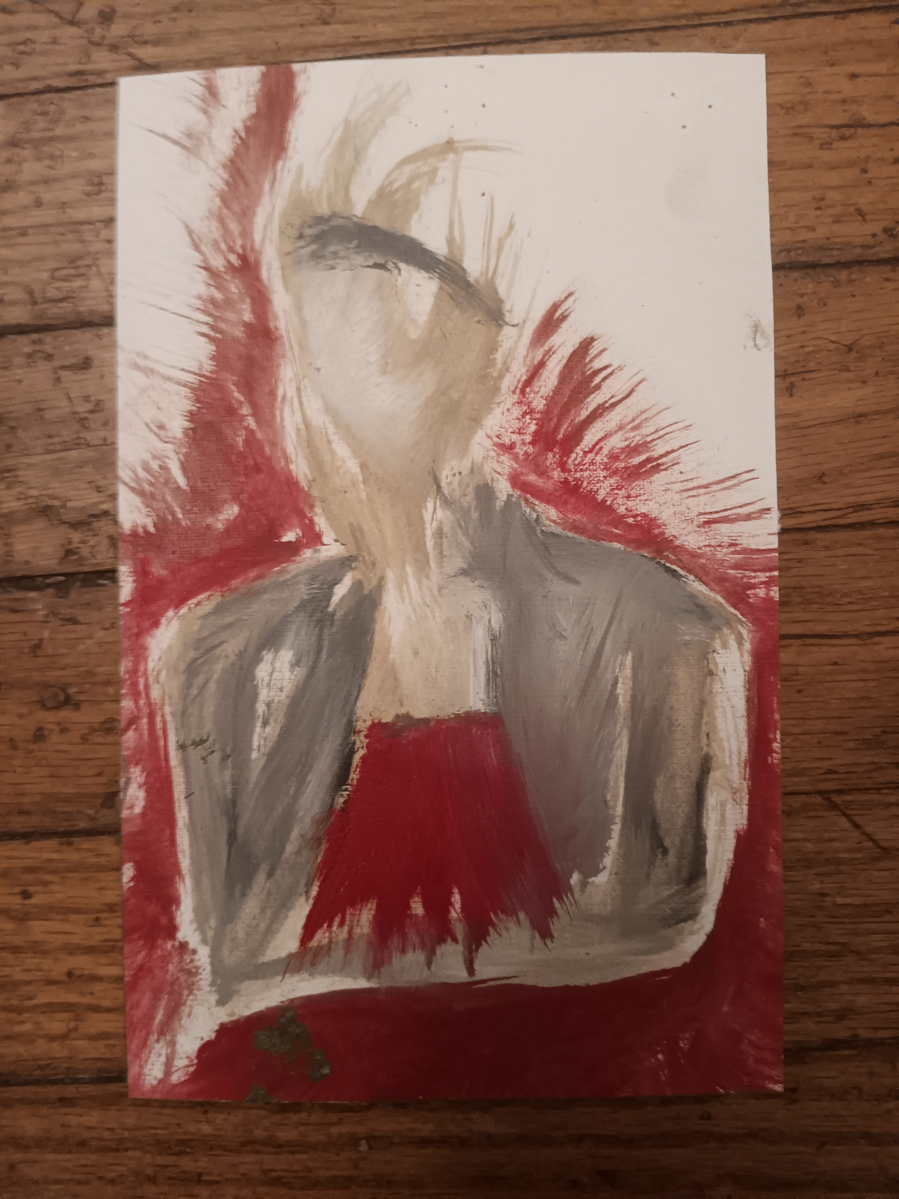 Oil on paper