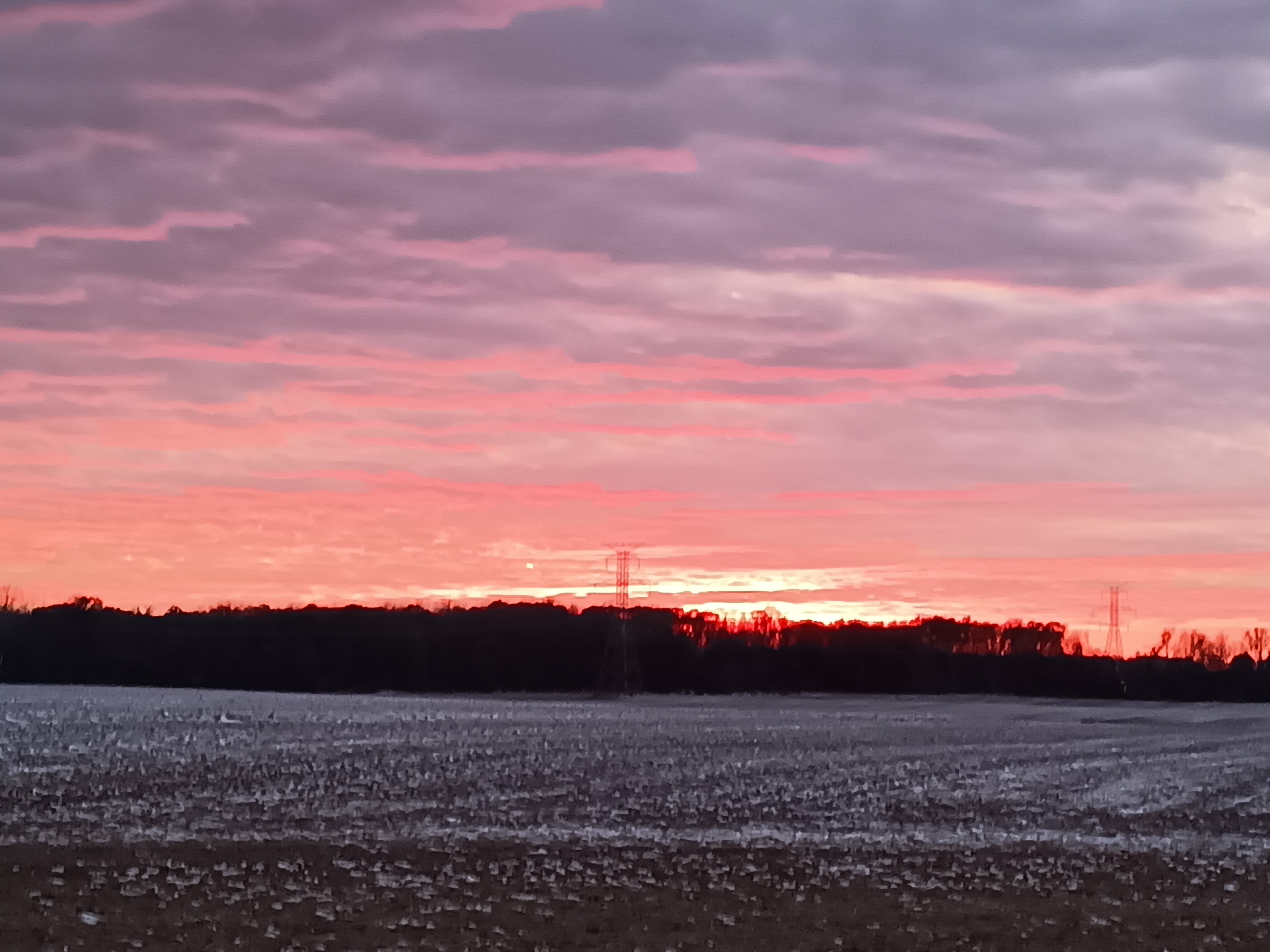 Winter sunset