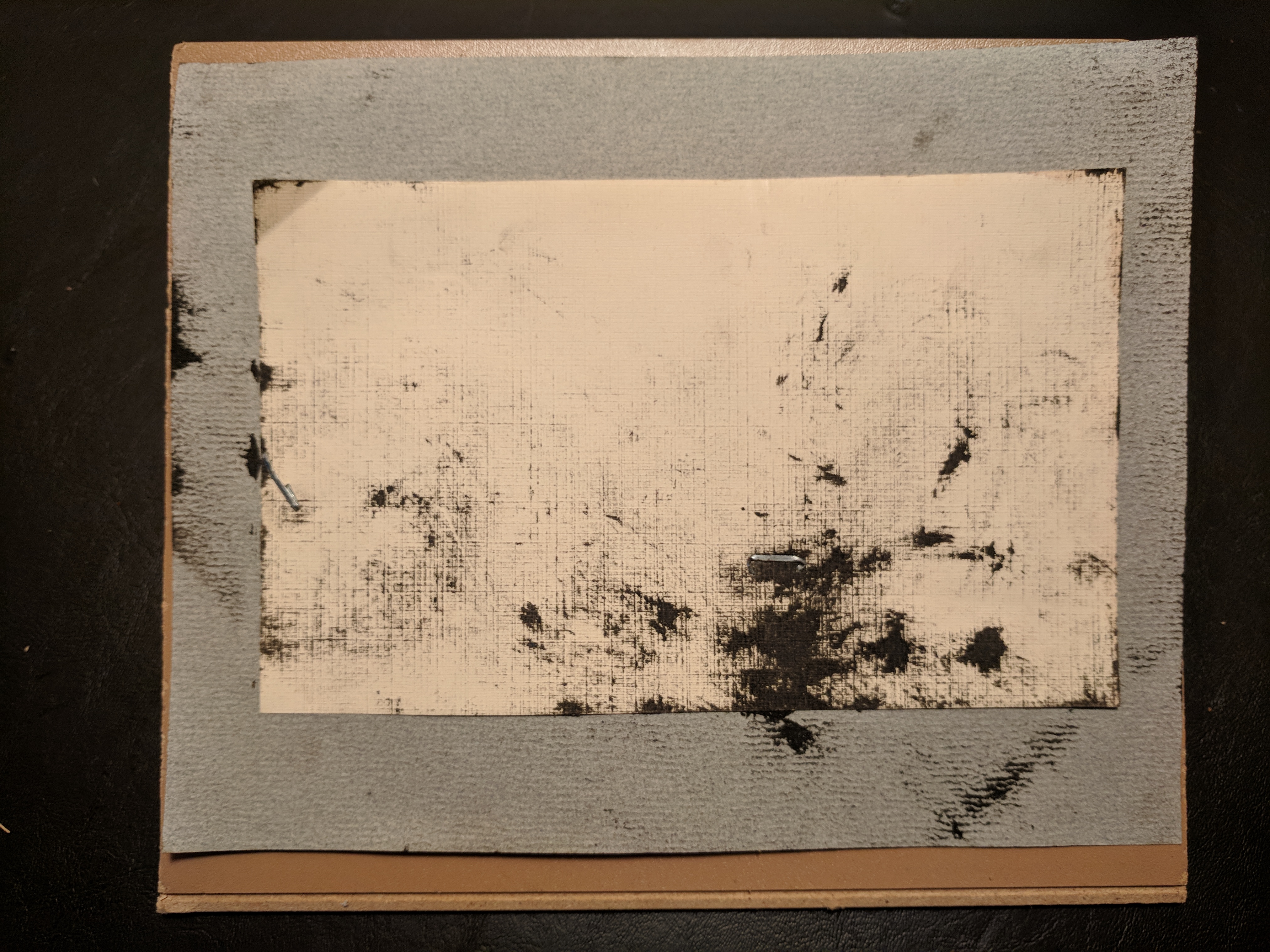 Oil Stick on paper on panel