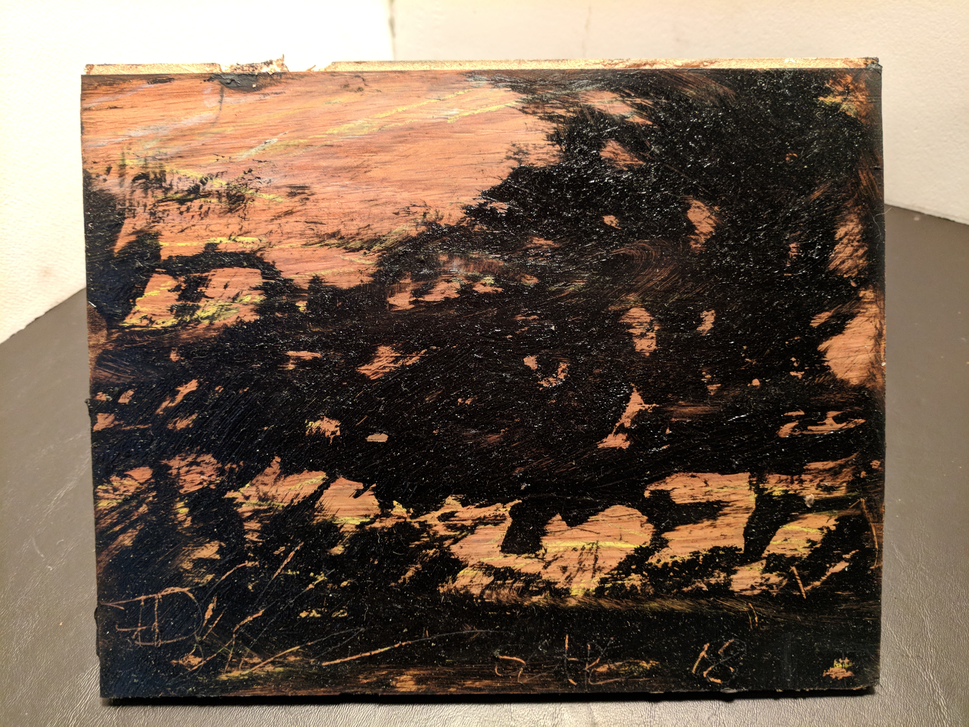 Oil Stick on panel